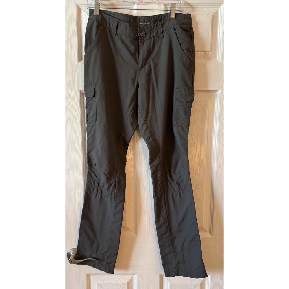 Columbia Womens Omni Shield Cargo Pants Advanced Repellency Gray Hiking Size 8